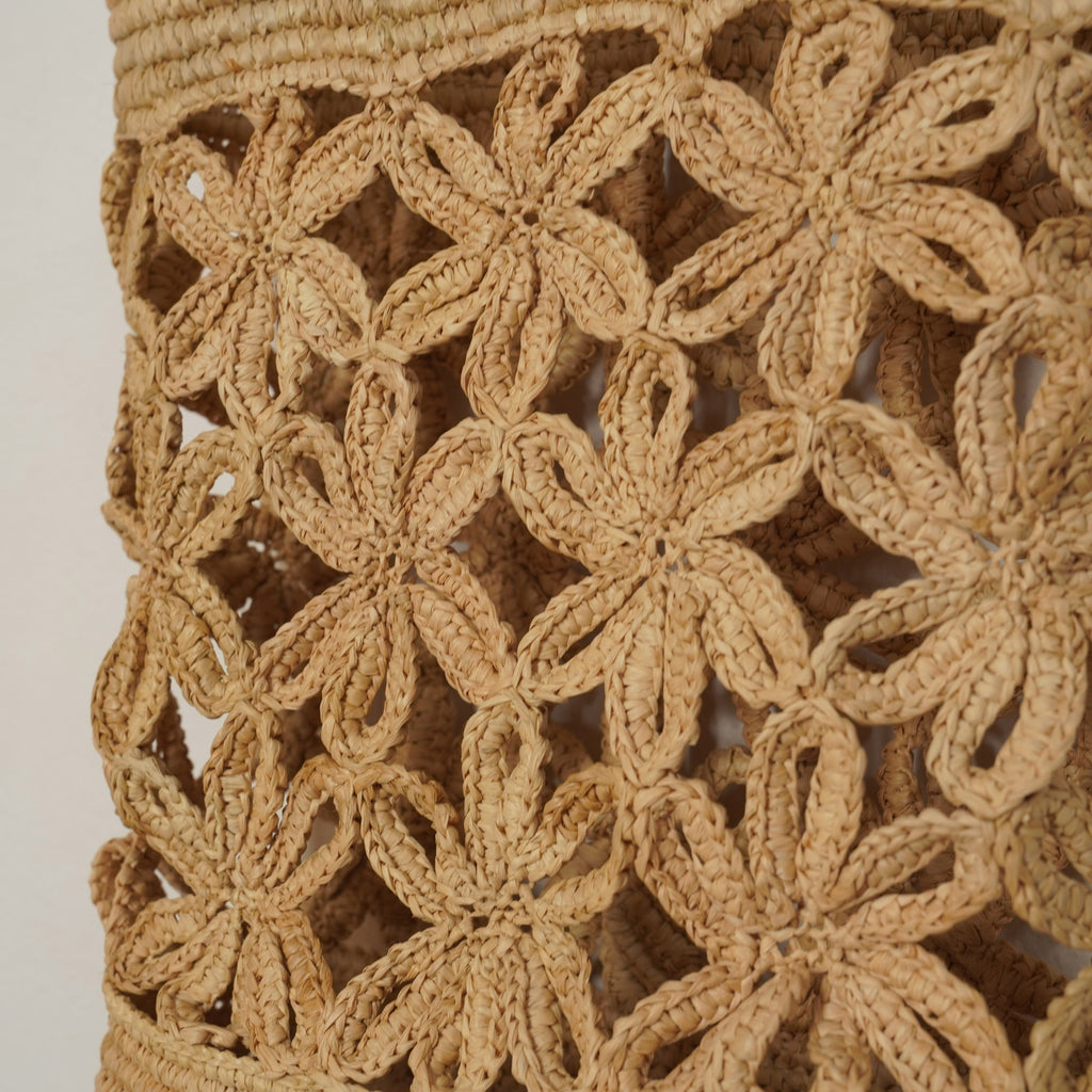 AMPIANA Flower bag ナチュラル［期間限定販売］
