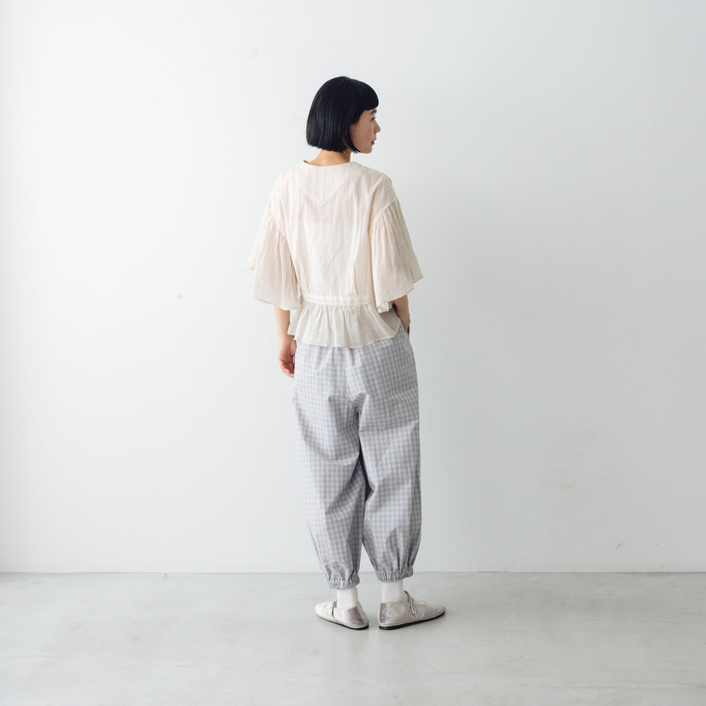 MAGALI コットンレース カシュクールブラウス