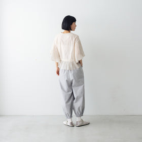 MAGALI コットンレース カシュクールブラウス