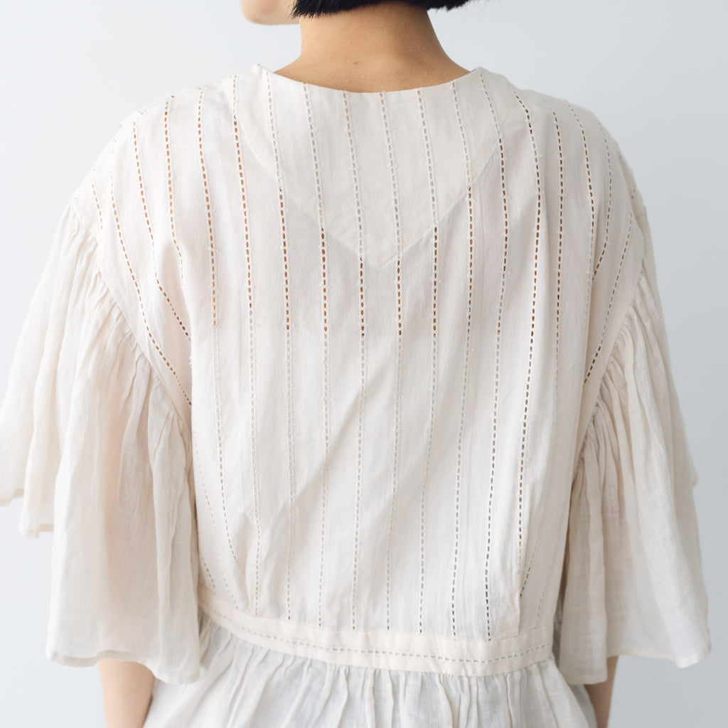 MAGALI コットンレース カシュクールブラウス