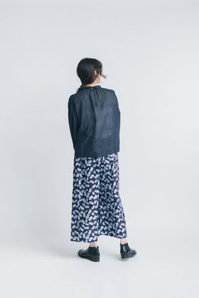 BUNON エンブロイダリー カラーブラウス（ドット）