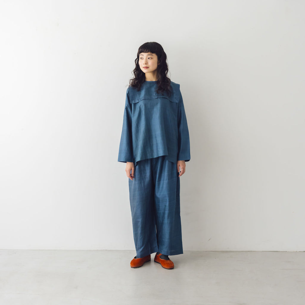 BUNON ワイドベルトパンツ