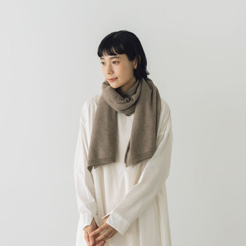 yourwear カシミヤプレーンストール モカ［即納］