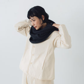 evam eva  モヘアリリーループストール