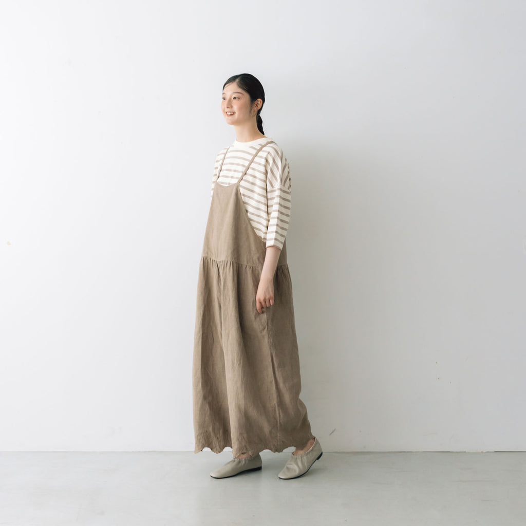 【SALE】 Gauze# スカラップレース トラバイユ サロペット