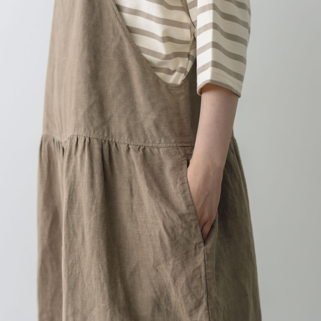 【SALE】 Gauze# スカラップレース トラバイユ サロペット