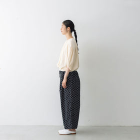 【SALE】 Gauze# オーバルブラウス