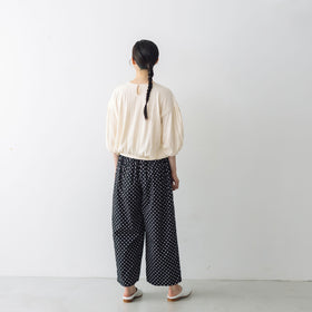 【SALE】 Gauze# オーバルブラウス