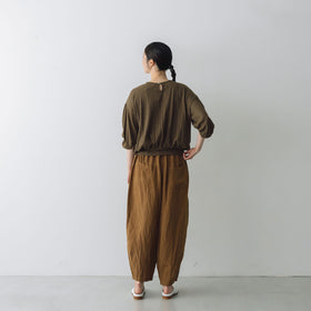 【SALE】 Gauze# オーバルブラウス
