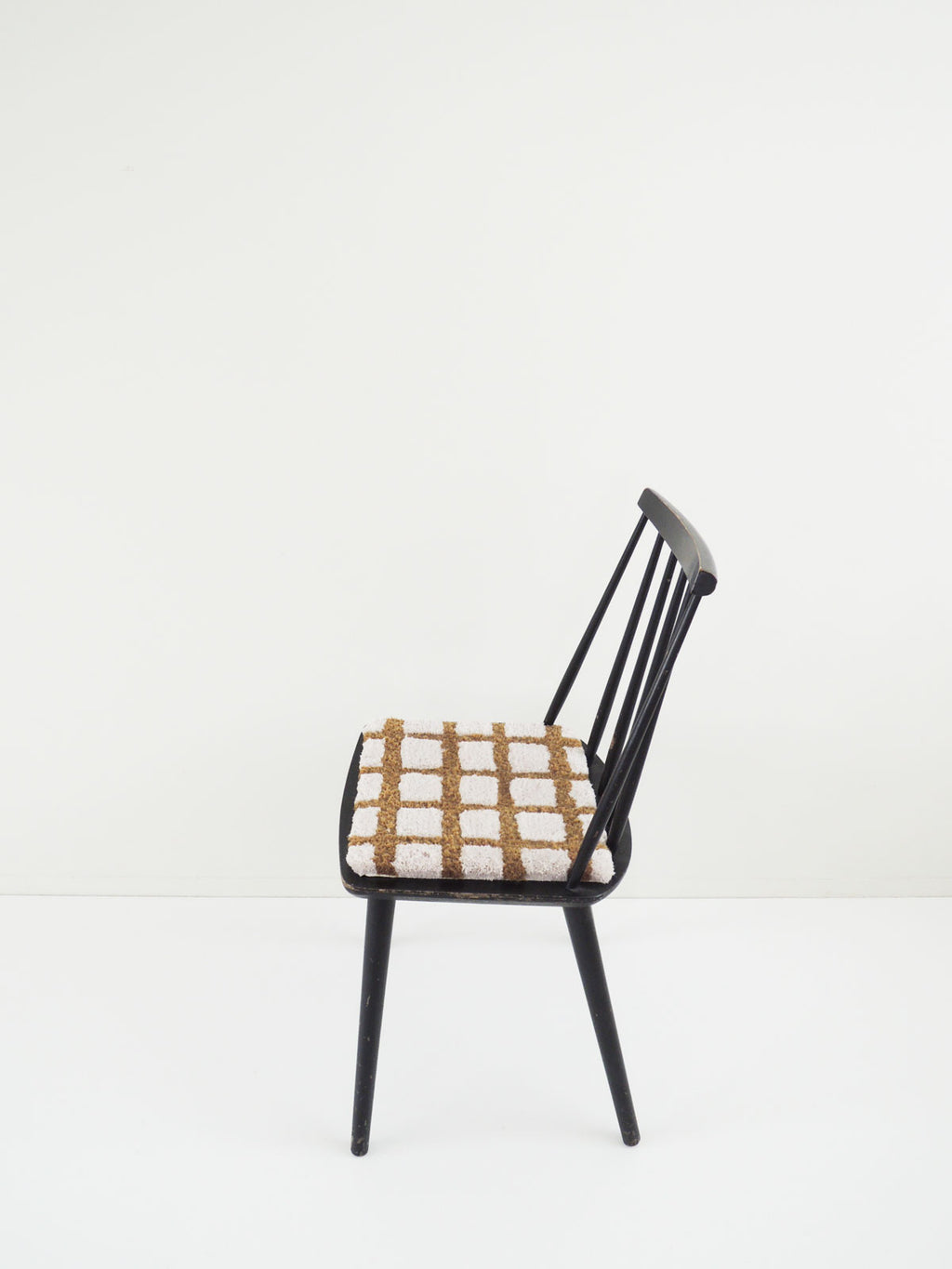 F/style windowpane チェアパッド