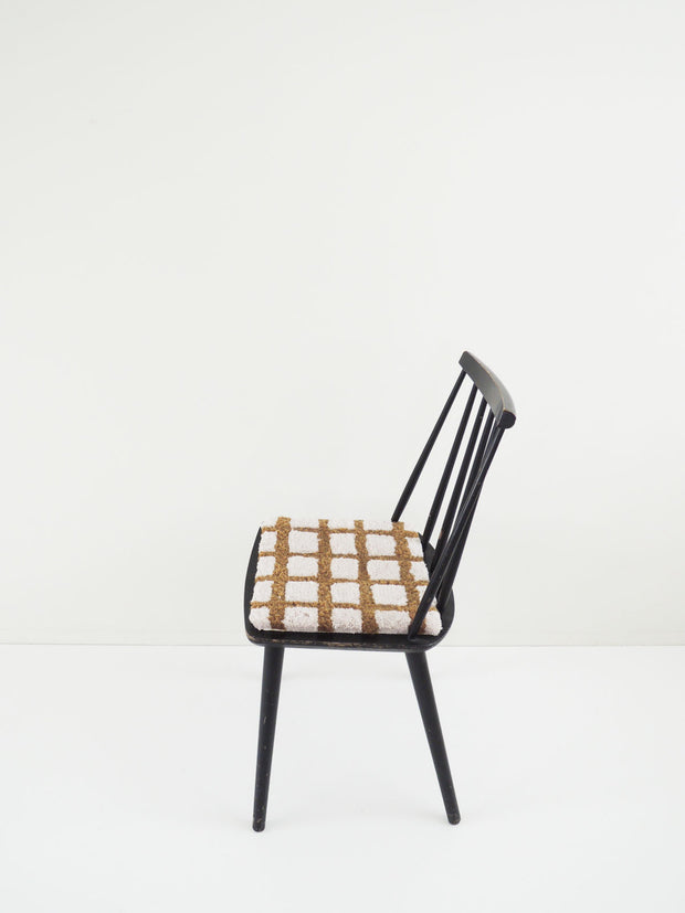 F/style windowpane チェアパッド
