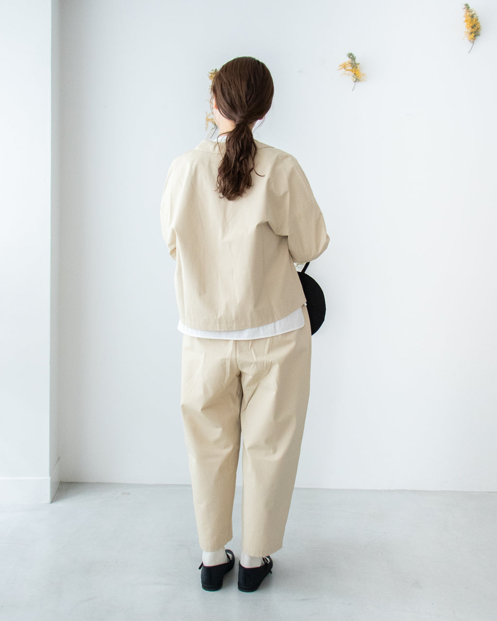 pot and tea シルクネップテーラードジャケット［期間限定販売］
