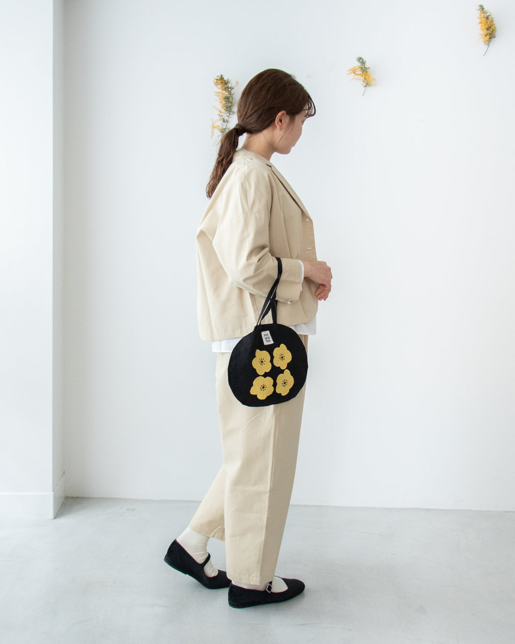pot and tea シルクネップテーラードジャケット［期間限定販売］