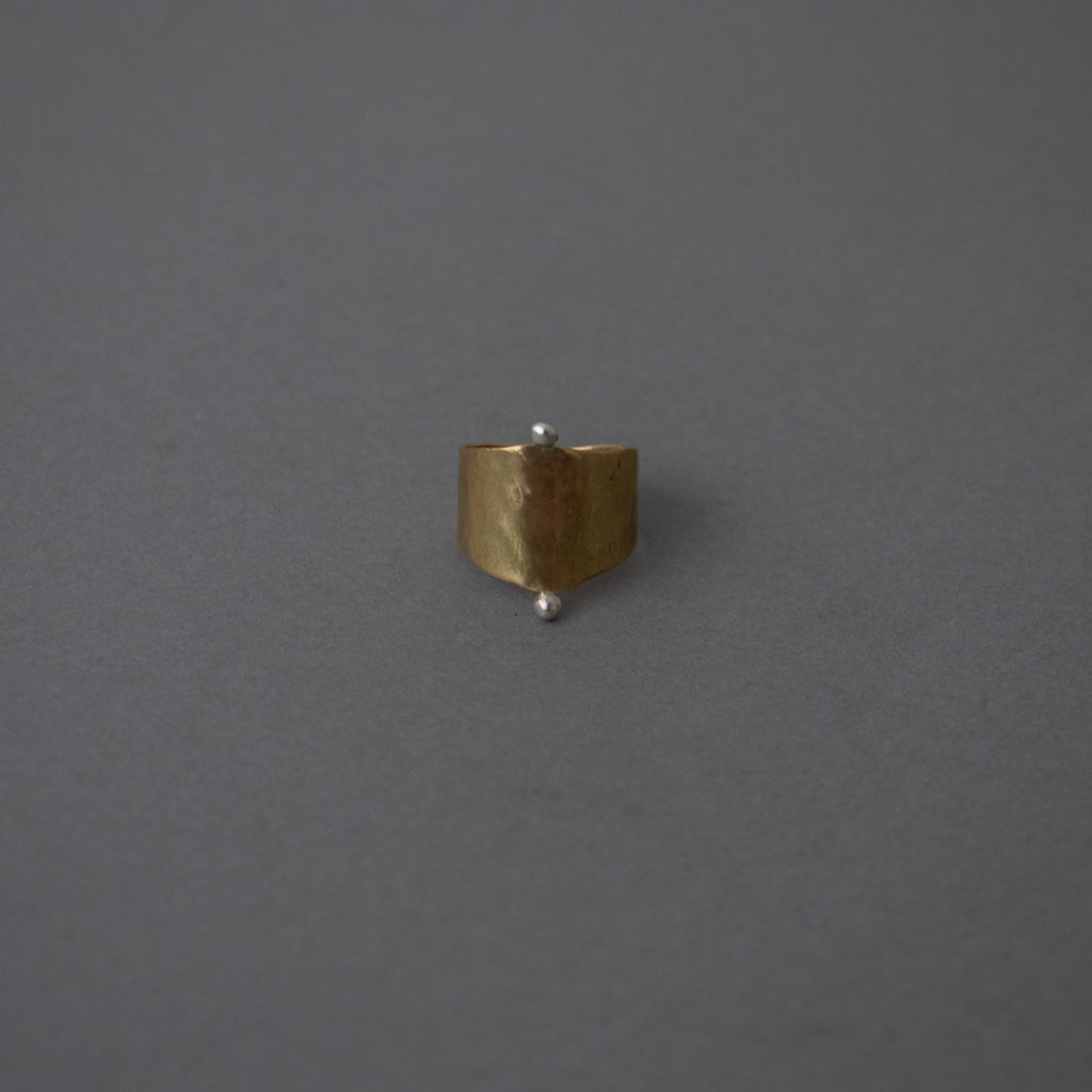 BRASSYARD リング swarm ブラス／シルバー［期間限定販売］