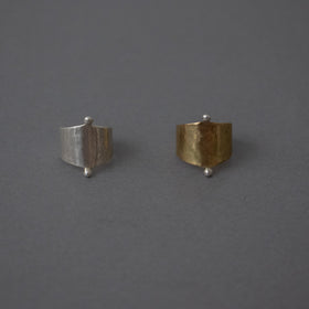 BRASSYARD リング swarm ブラス／シルバー［期間限定販売］