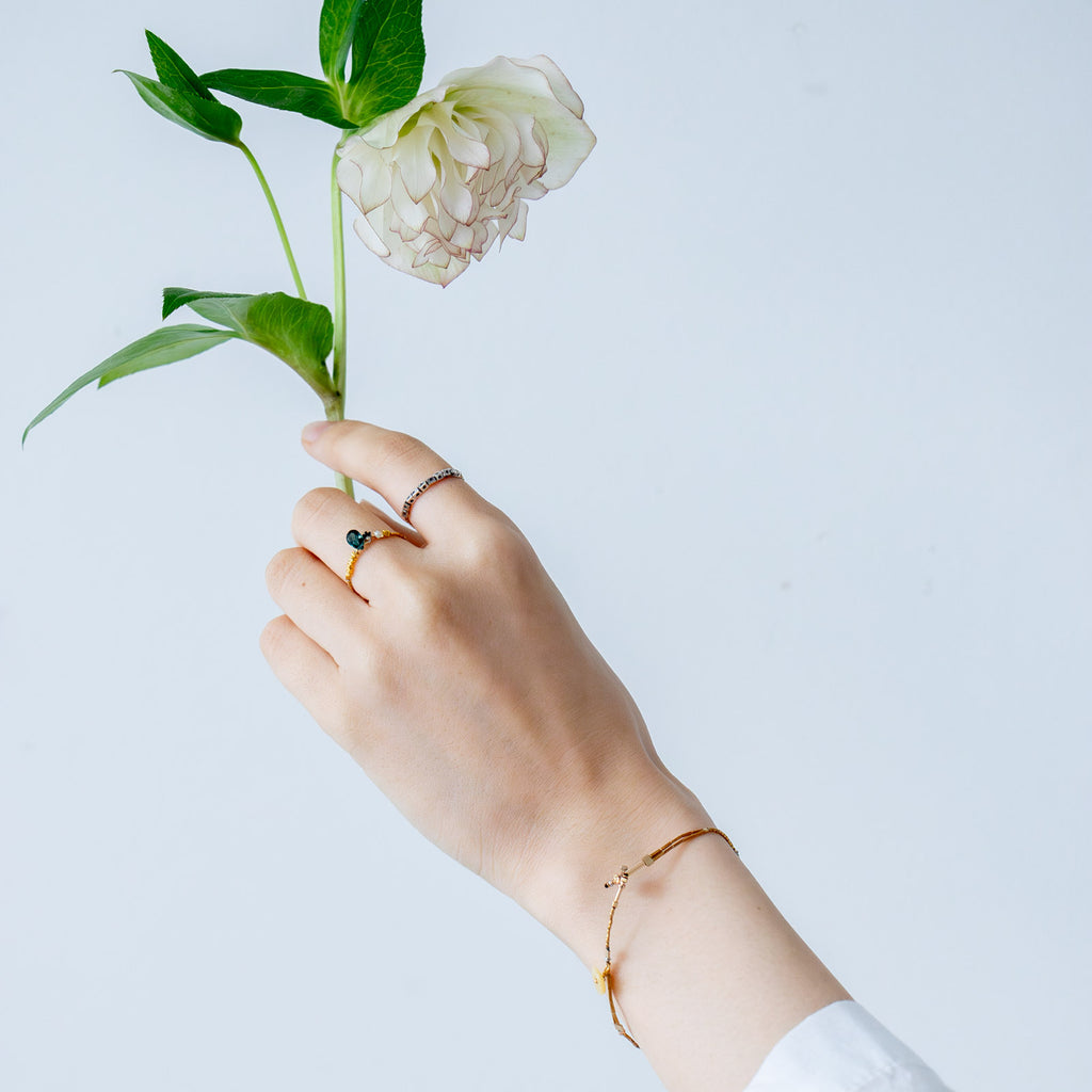 曉 ater tourmaline ring ブルー
