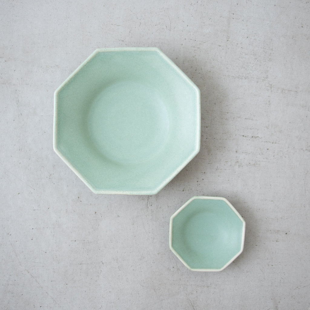 Awabi ware 八角豆皿