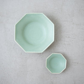 Awabi ware 八角豆皿