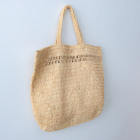 AMPIANA Line tote bag ナチュラル［期間限定販売］