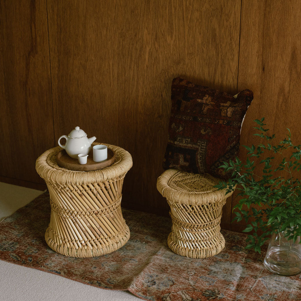 《お一人さま2セット限り》REED STOOL 大小2個セット