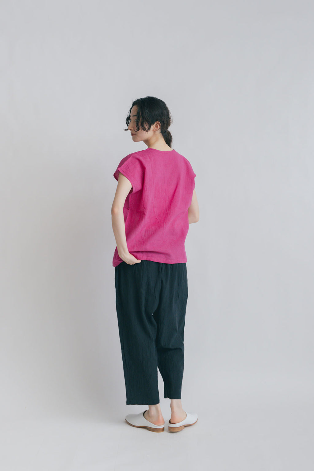 ヂェン先生の日常着 クロップドパンツ