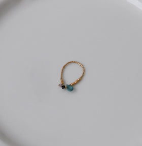 曉 ater tourmaline ring ブルー