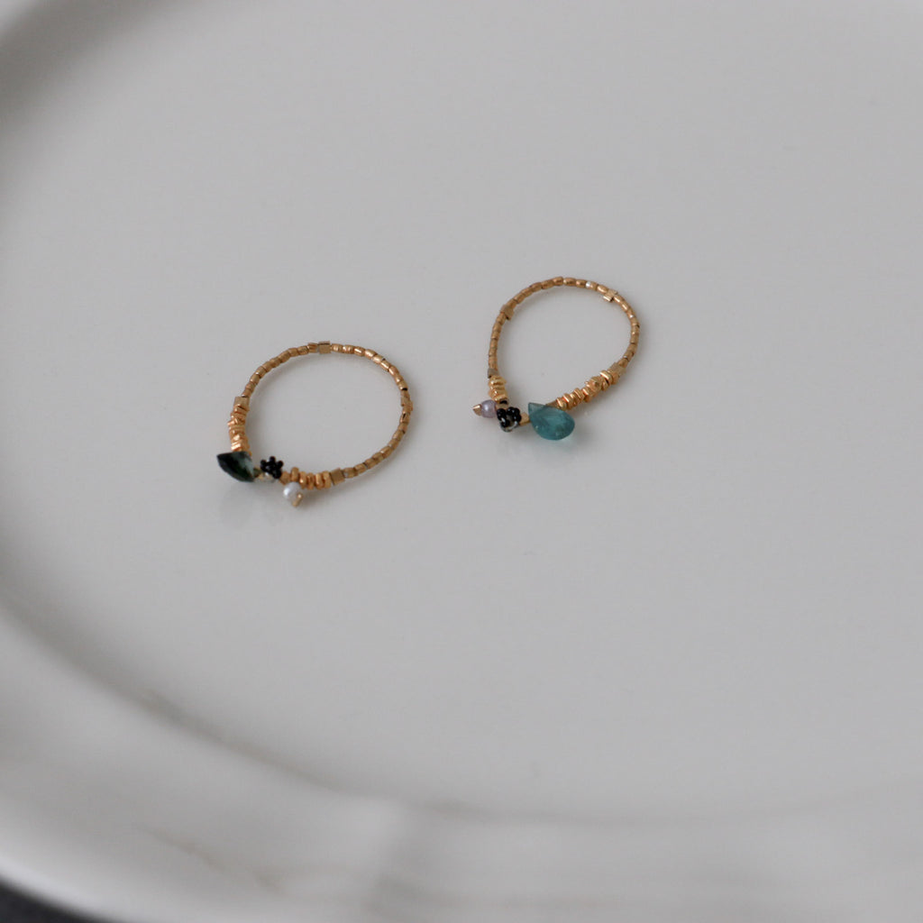 曉 ater tourmaline ring ブルー