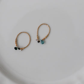 曉 ater tourmaline ring ブルー