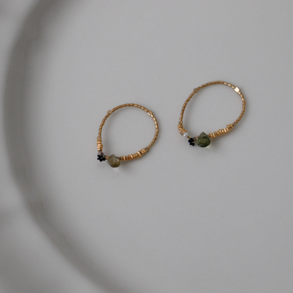 曉 ater tourmaline ring グリーン