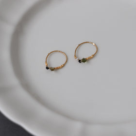 曉 ater tourmaline ring グリーン