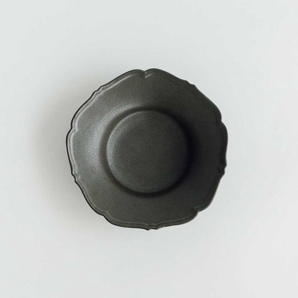 Awabi ware 輪花中深皿