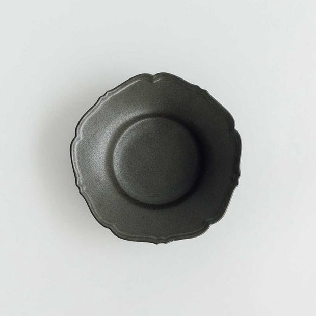 Awabi ware 輪花中深皿