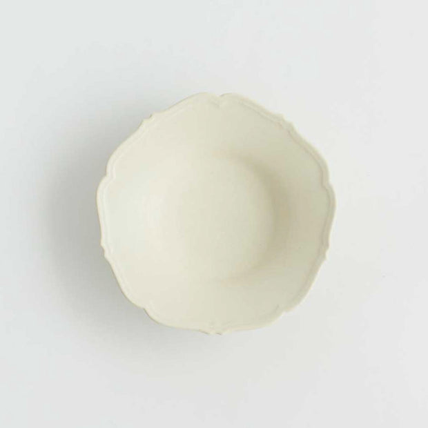 Awabi ware 輪花中深皿