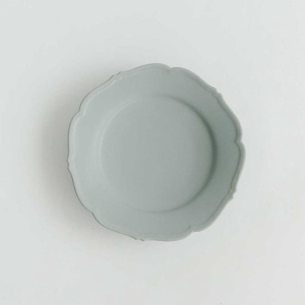 Awabi ware 輪花皿 M