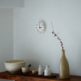 《お一人さま2点限り》' About ' wall clock  Yuki MIKAMI × 岩㟢紙器