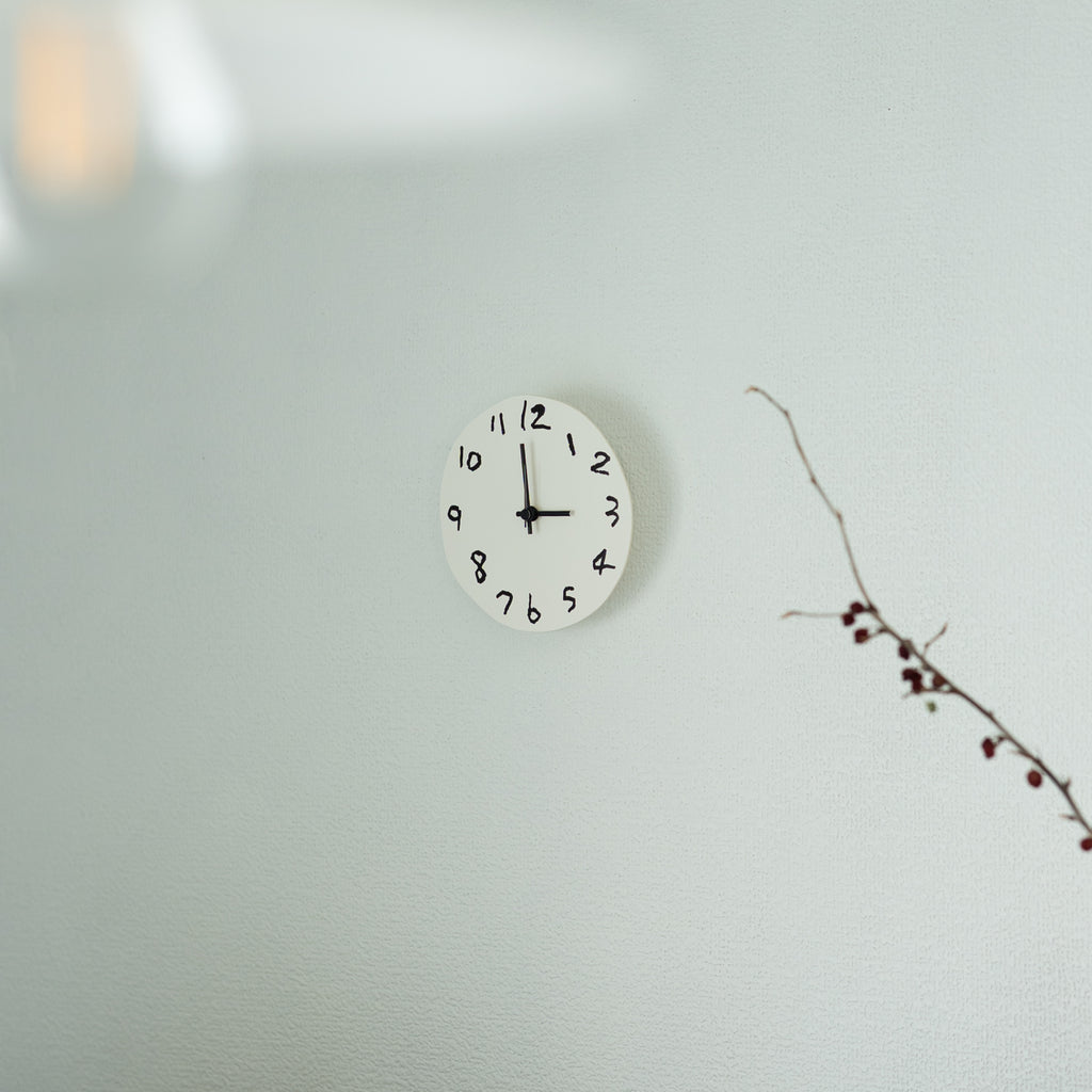 《お一人さま2点限り》' About ' wall clock  Yuki MIKAMI × 岩㟢紙器