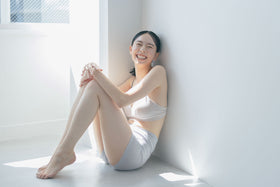 くらすこと コットンリブなめらか 3分丈インナーパンツ