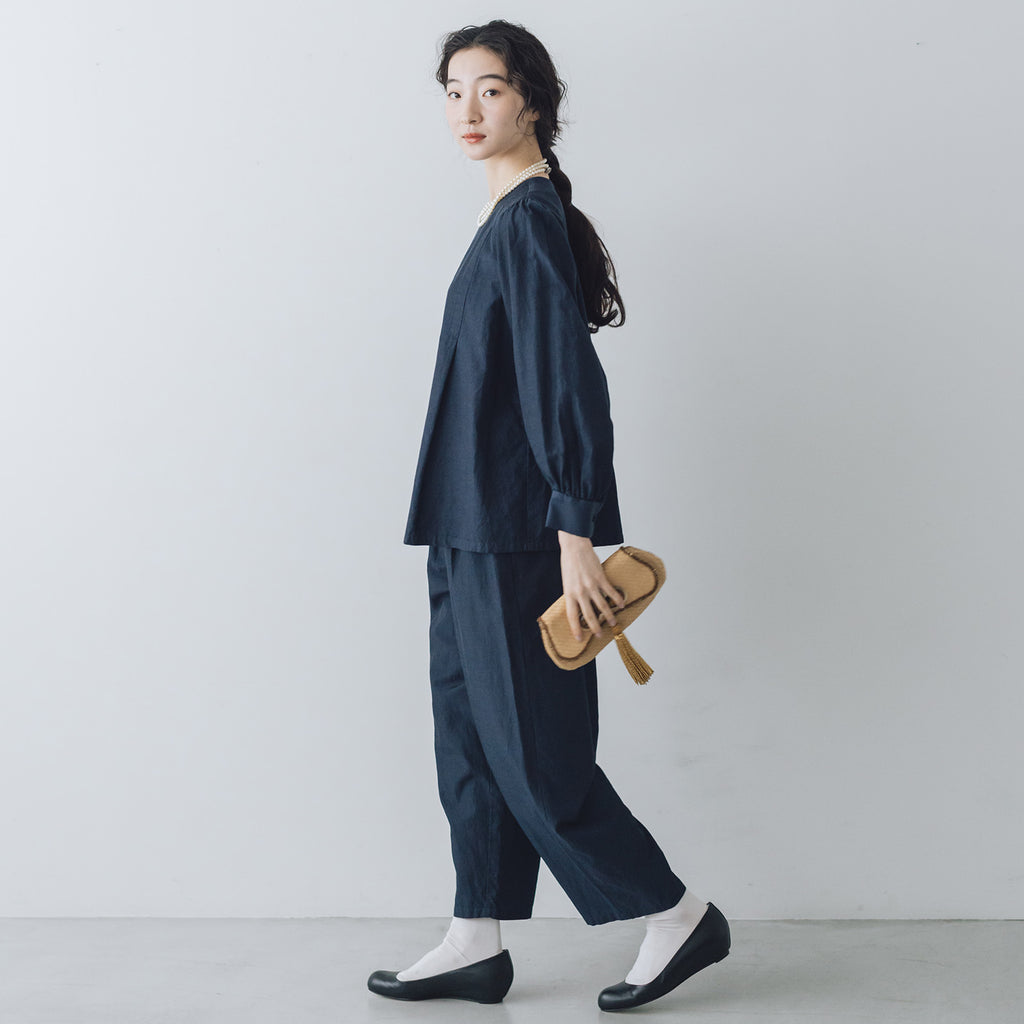 「わたしたちらしい、大人のかわいらしさ」ブラウス＋サルエルパンツのセットアップ