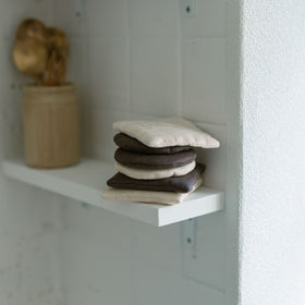 くらすこと リネンのふっくらポットマット / コースター