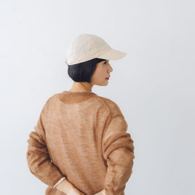 くらすこと コットンリネンのシンプルキャップ