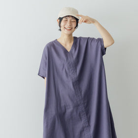 くらすこと コットンリネンのシンプルキャップ［7月入荷予定］
