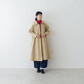 くらすこと ＋to クラシカルなコットンナイロンコート［予約／9月下旬お届け予定］