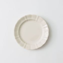 くらすことの生活道具 古い器の形シリーズ 花リムプレート ［20cm・食洗機対応・電子レンジ可］