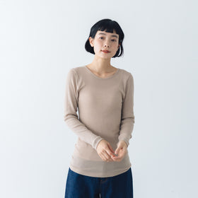 くらすこと しっとりなめらか、メリノウール100％長袖インナー