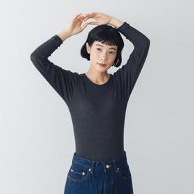 くらすこと しっとりなめらか、メリノウール100％長袖インナー