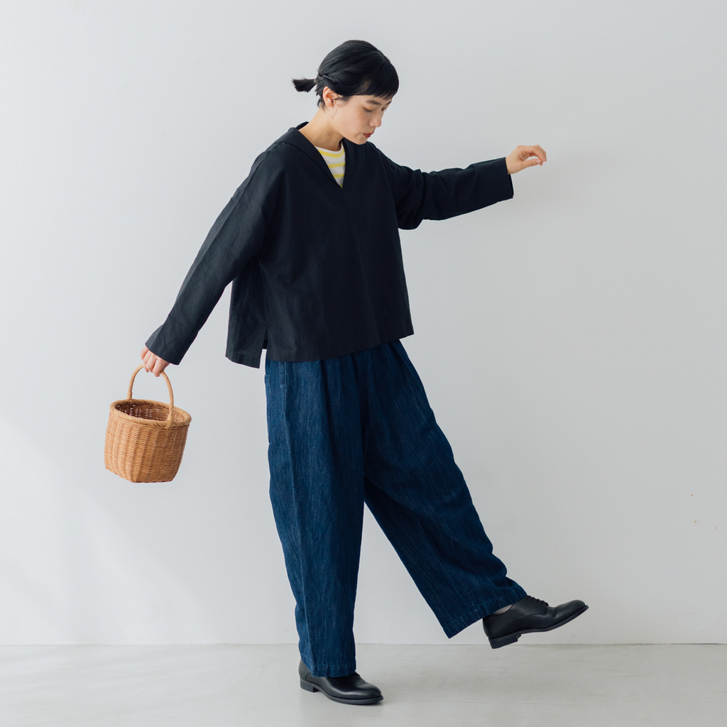 くらすこと ＋to 大人が着たいセーラーブラウス［予約／5月下旬お届け予定］