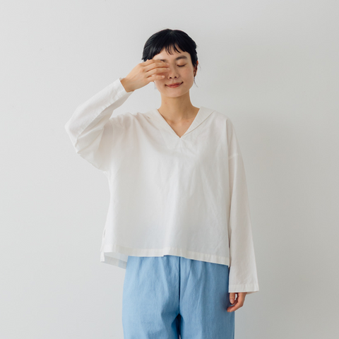 くらすこと ＋to 大人が着たいセーラーブラウス［予約／5月下旬お届け予定］