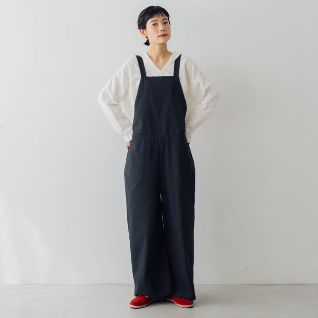 【SALE】 くらすこと すっきりまとまるブラックサロペット