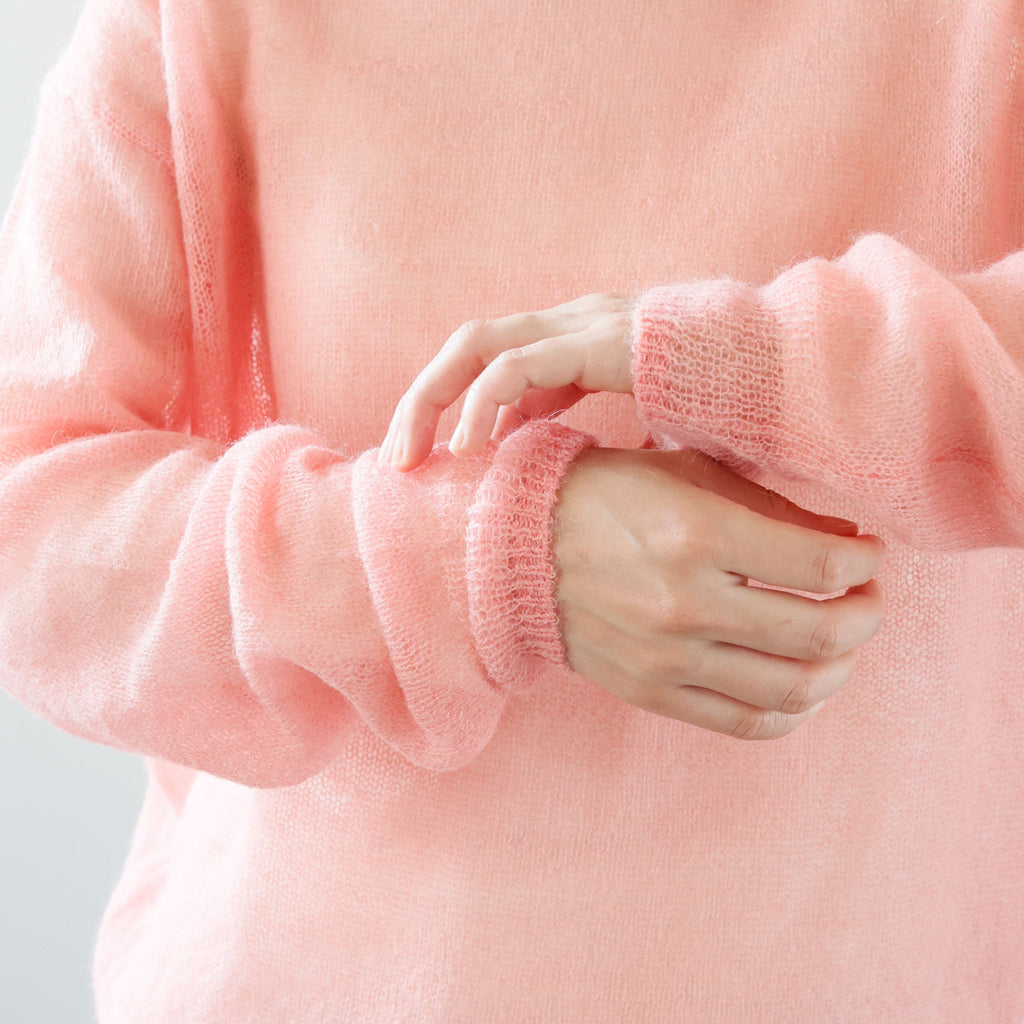 くらすこと 色を楽しむ、薄手のモヘヤニット