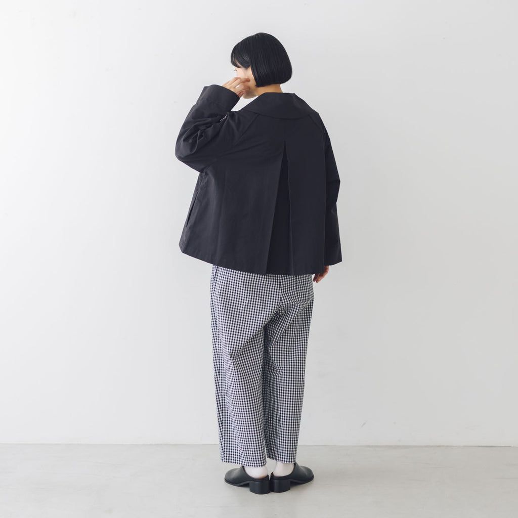 くらすこと ＋to クラシカルなコットンナイロンショートコート